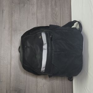 Lululemon Black Nylon Backpack Shoulder Bag